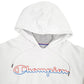 Mens White Champion Spellout Hoodie Jumper