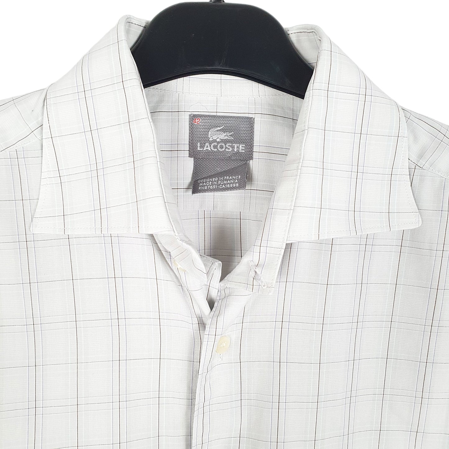 Mens Grey Lacoste  Long Sleeve Shirt