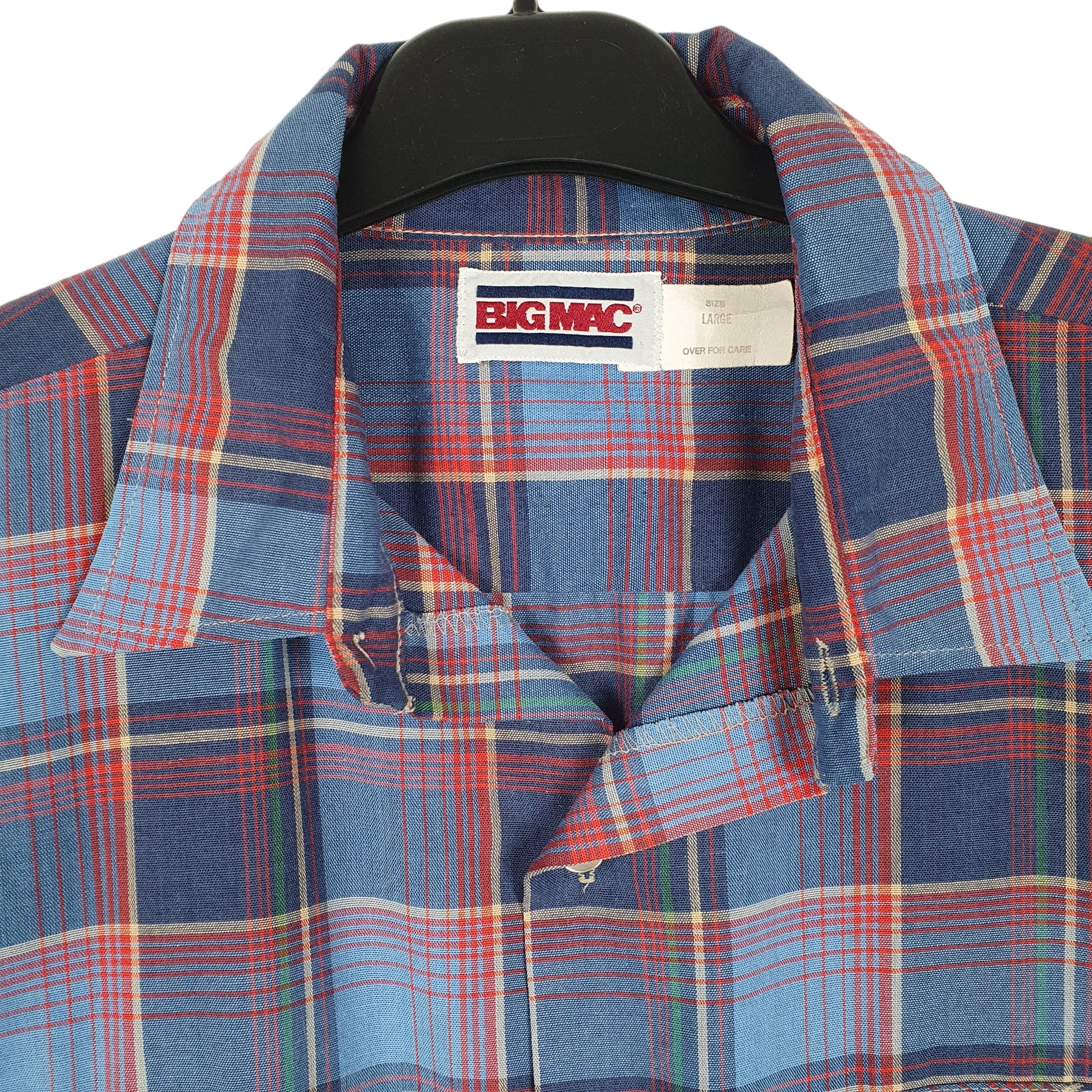 Mens Blue Big Mac  Short Sleeve Shirt