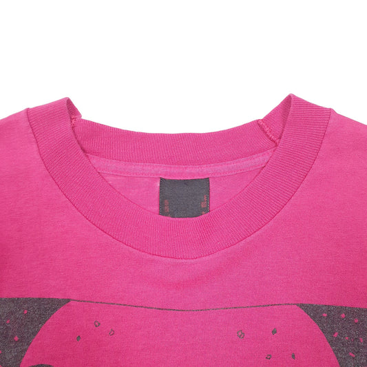 Mens Pink Screen Stars Single Stitch Vintage 90s Party Emporium Made In USA Short Sleeve T Shirt