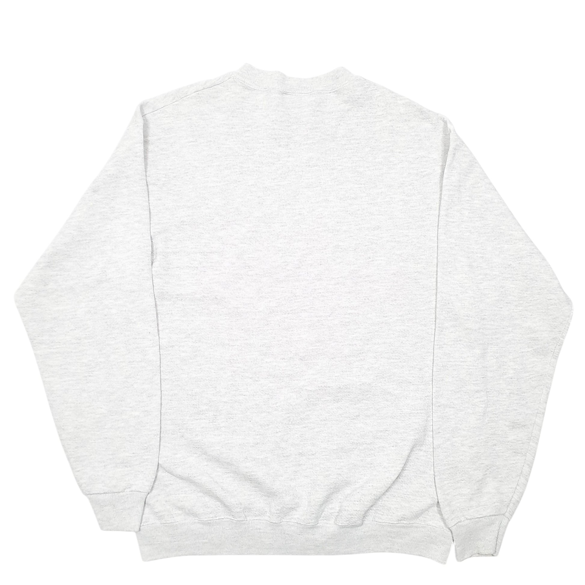 Mens Grey Lee Vintage Heavyweight Made In USA Tall Crewneck Jumper