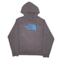 Mens Grey The North Face Spellout Hoodie Jumper