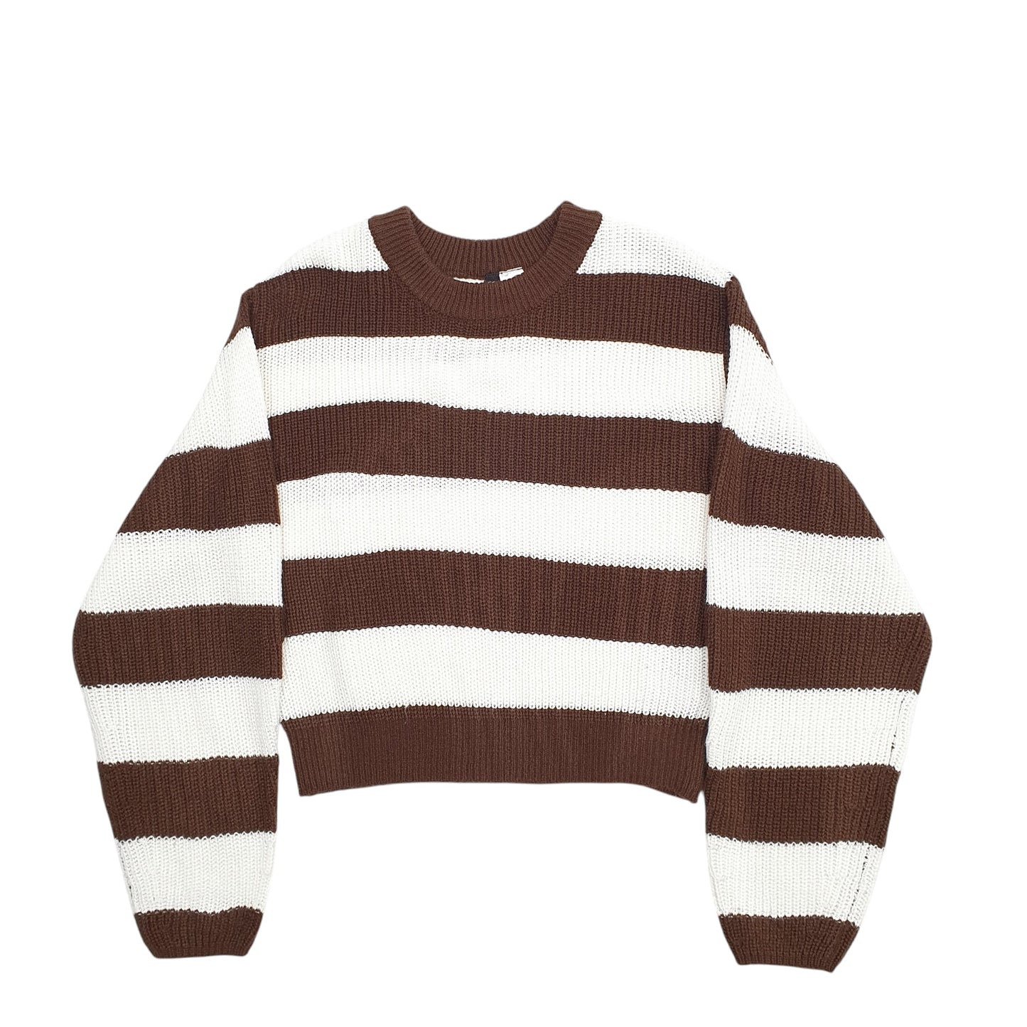 Womens Brown H&S  Crewneck Jumper