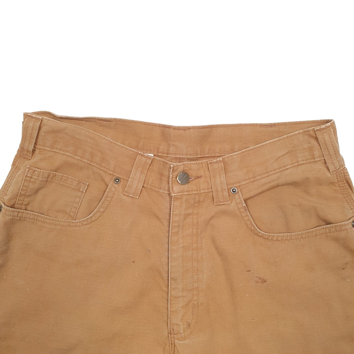 Mens Brown Carhartt Workwear Carpenter Shorts