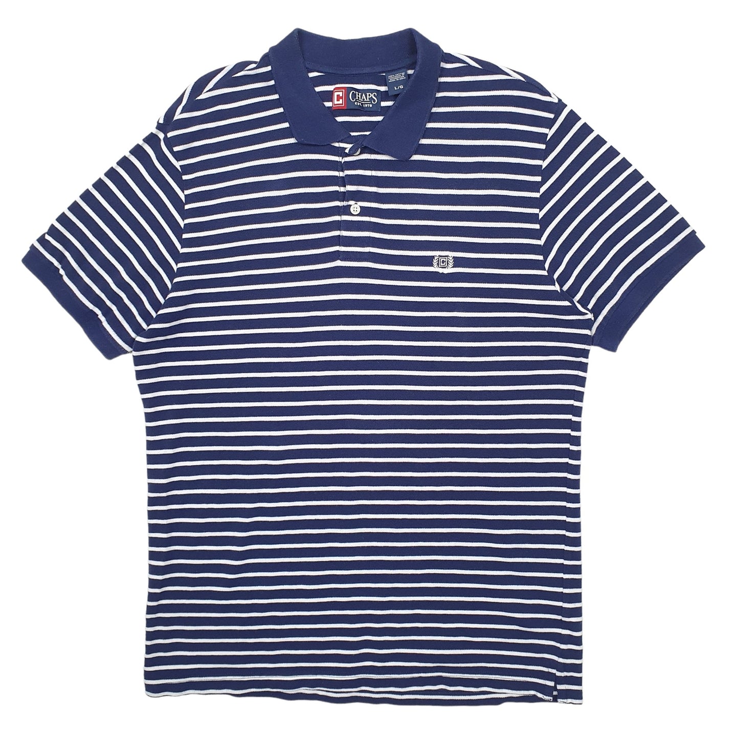 Mens Navy Chaps Ralph Lauren  Short Sleeve Polo Shirt