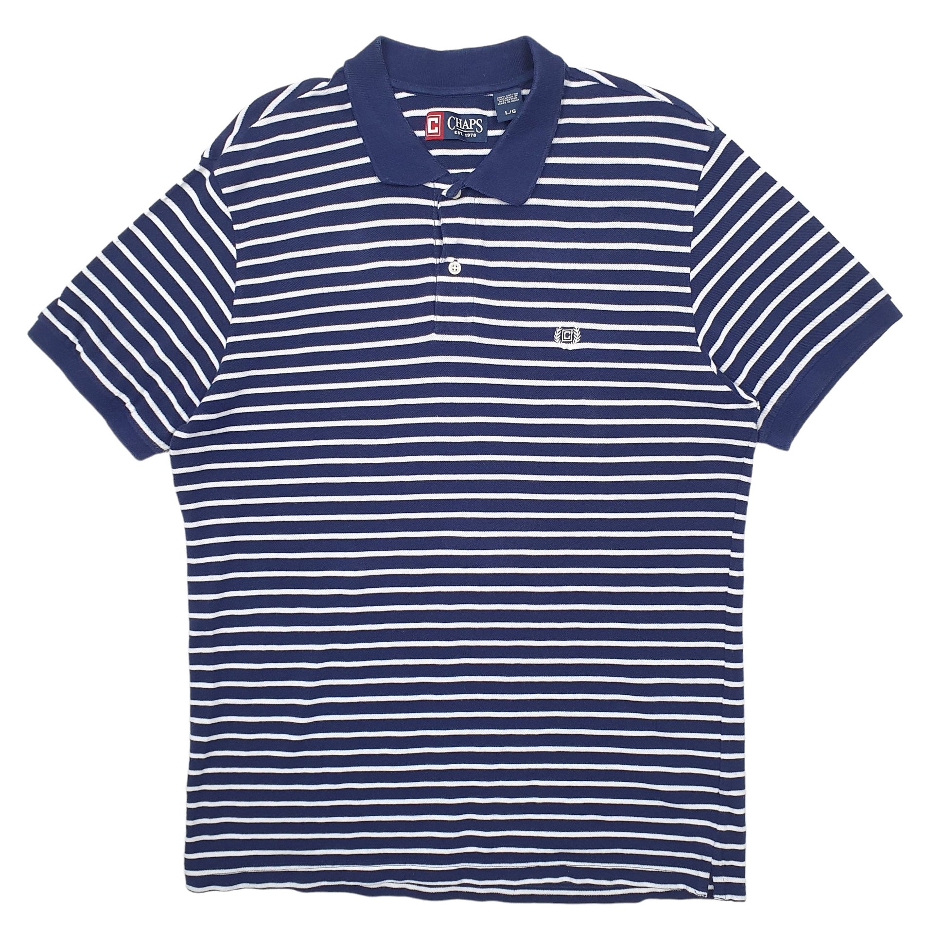 Mens Navy Chaps Ralph Lauren  Short Sleeve Polo Shirt