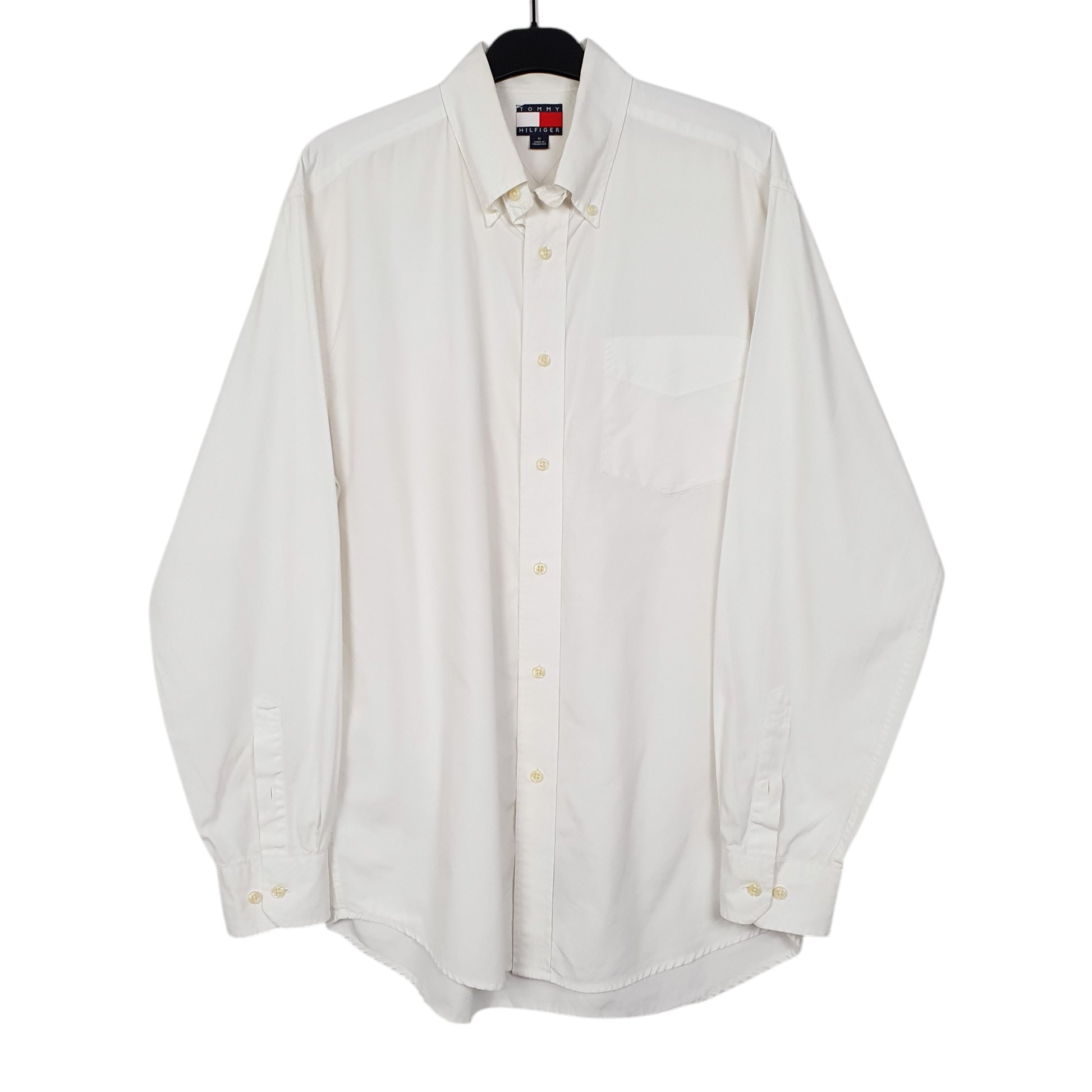 Mens White Tommy Hilfiger  Long Sleeve Shirt