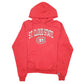 Mens Red Champion St Cloud State USA Spellout Hoodie Jumper