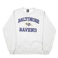 Mens Grey NFL Team Baltimore Ravens Football USA Spellout Crewneck Jumper