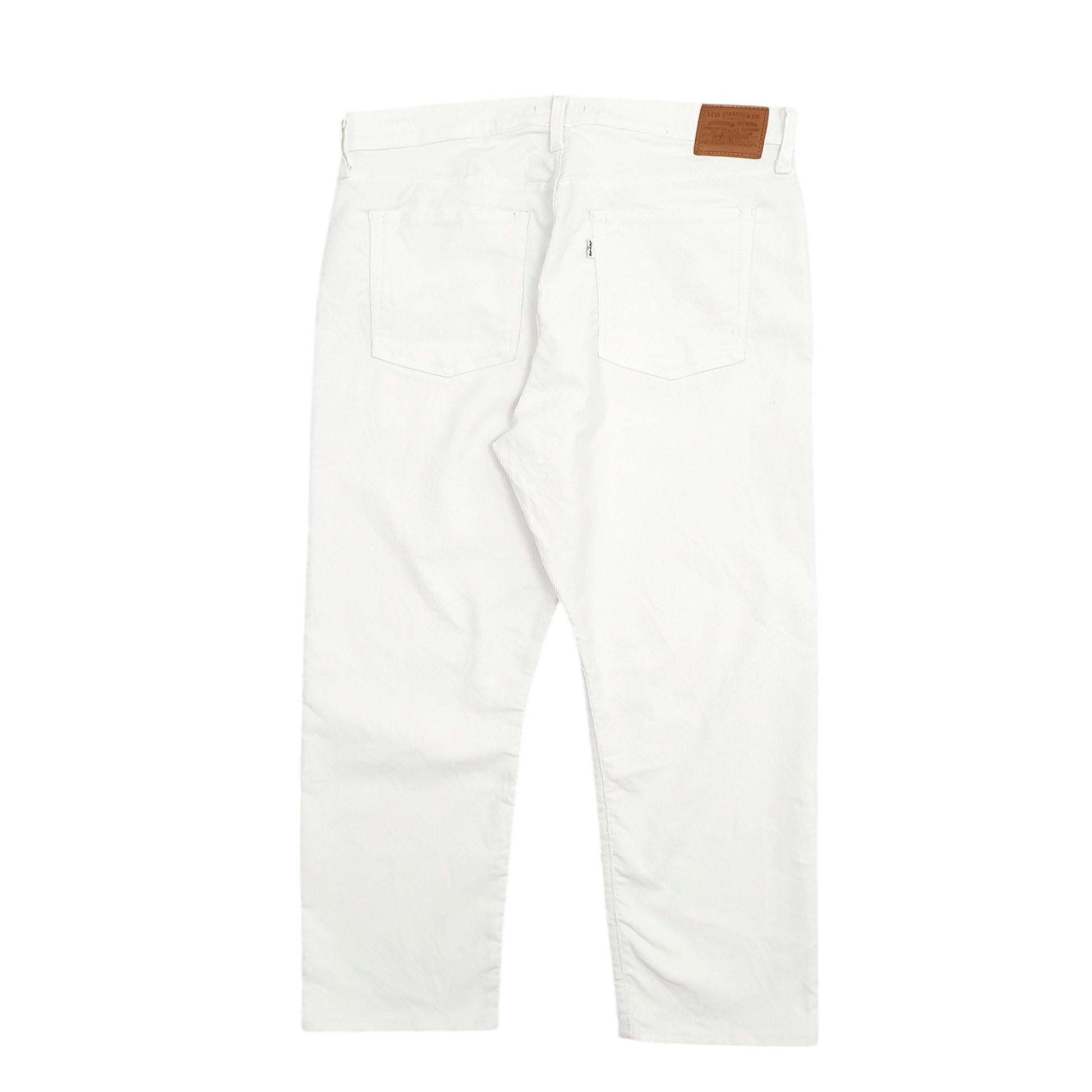 Womens White Levis Wedgie Corduroy Trousers