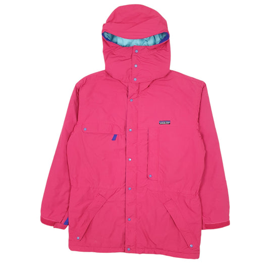 Mens Pink Patagonia Vintage 1990s Hooded Puffer  Coat