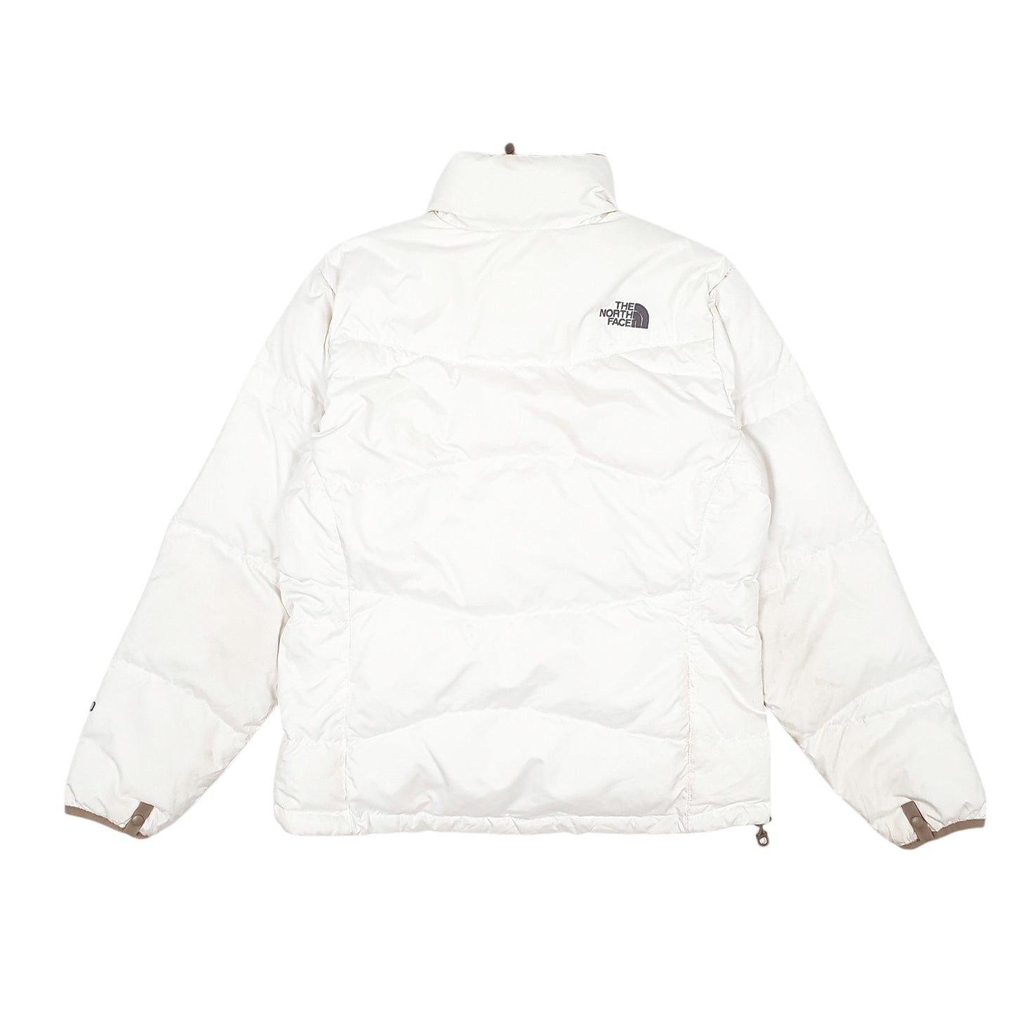 Womens White The North Face Nuptse 550  Coat