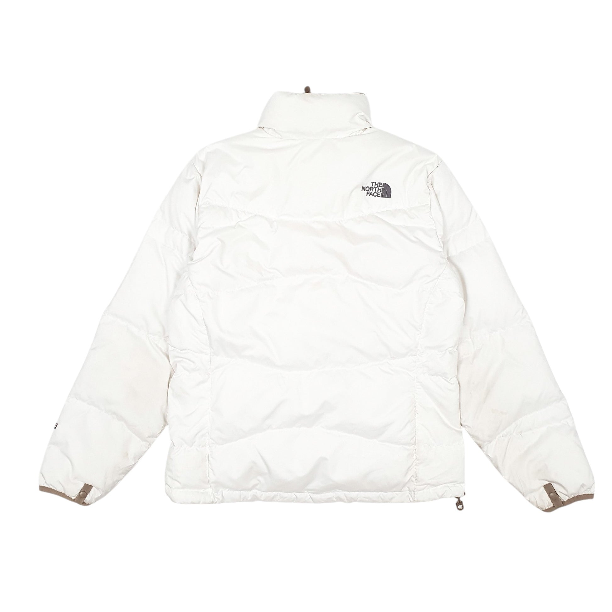 Womens White The North Face Nuptse 550  Coat