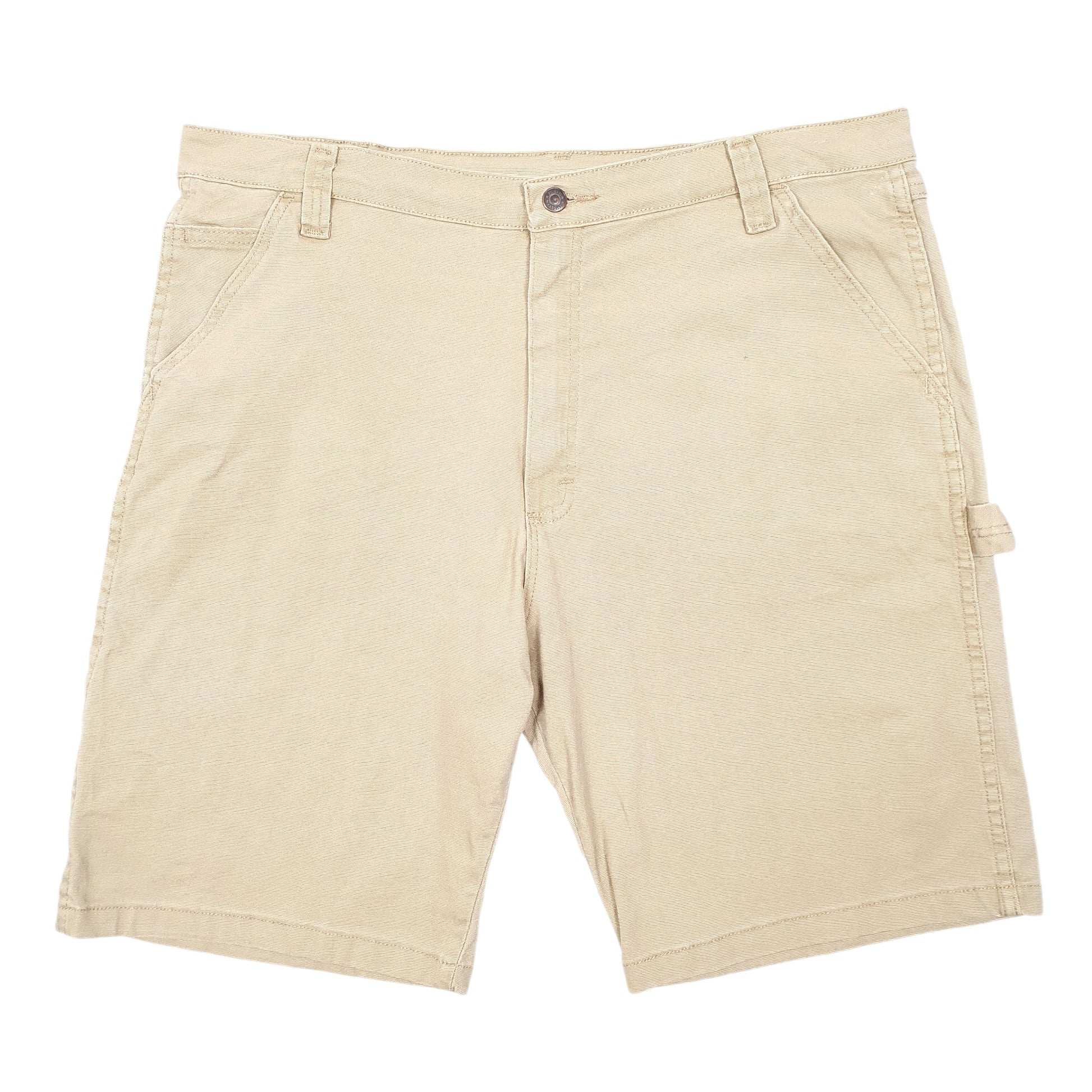 Mens Tan Wrangler Workwear Carpenter Shorts