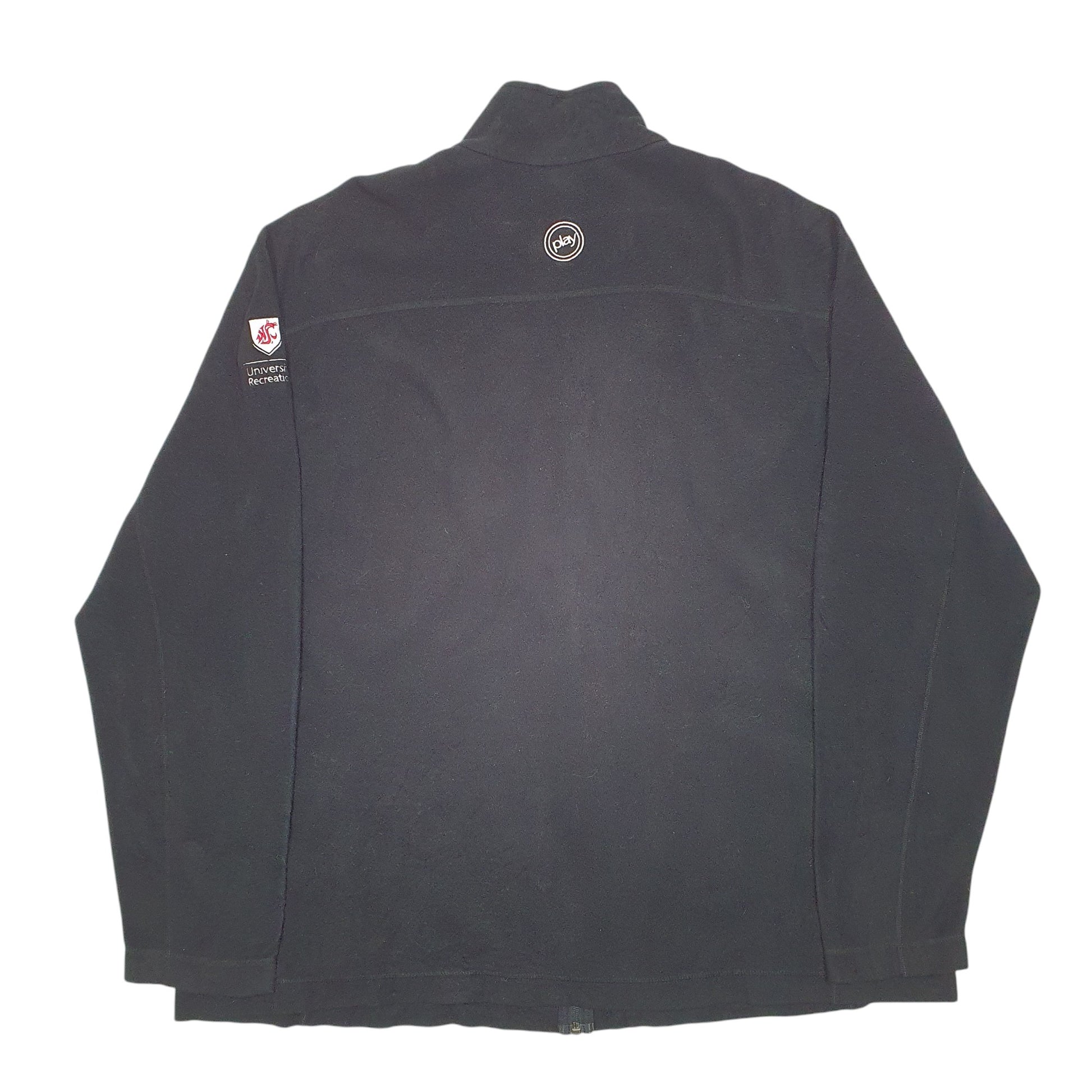 Mens Black Patagonia Micro D Outdoors University Recreation Play Full Zip Jumper