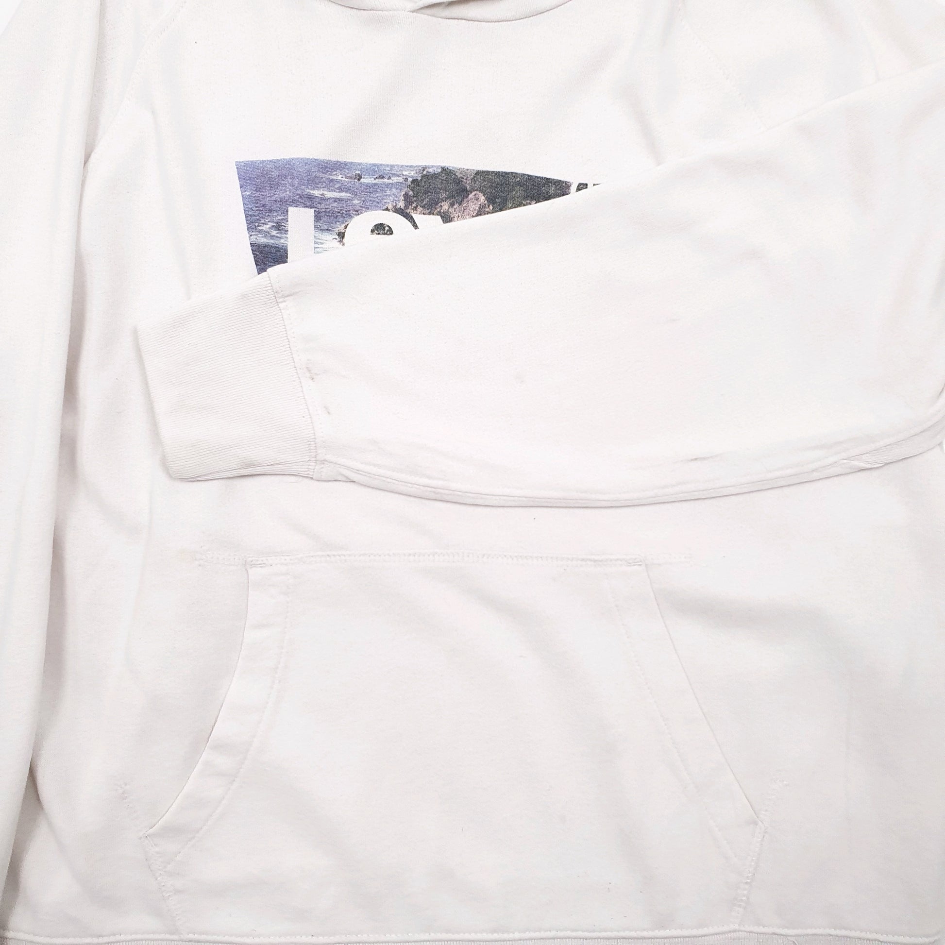 Womens White Levis  Hoodie Jumper