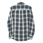 Mens Navy L.L.Bean Flannel Overshirt Long Sleeve Shirt