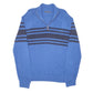 Mens Blue Nautica Knit Quarter Zip Jumper