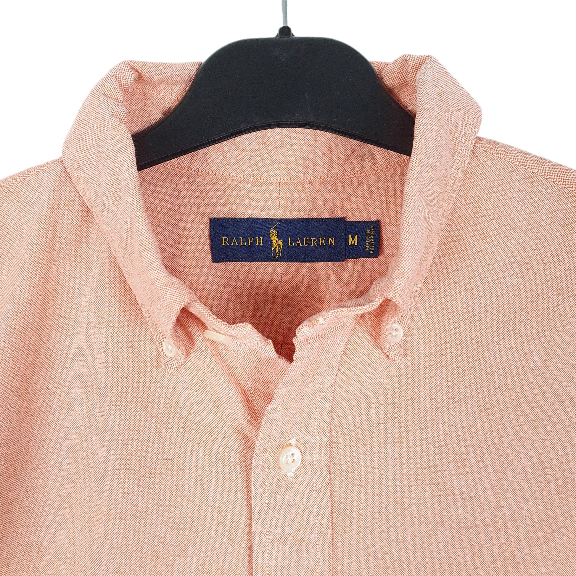 Mens Pink Ralph Lauren Oxford Short Sleeve Shirt