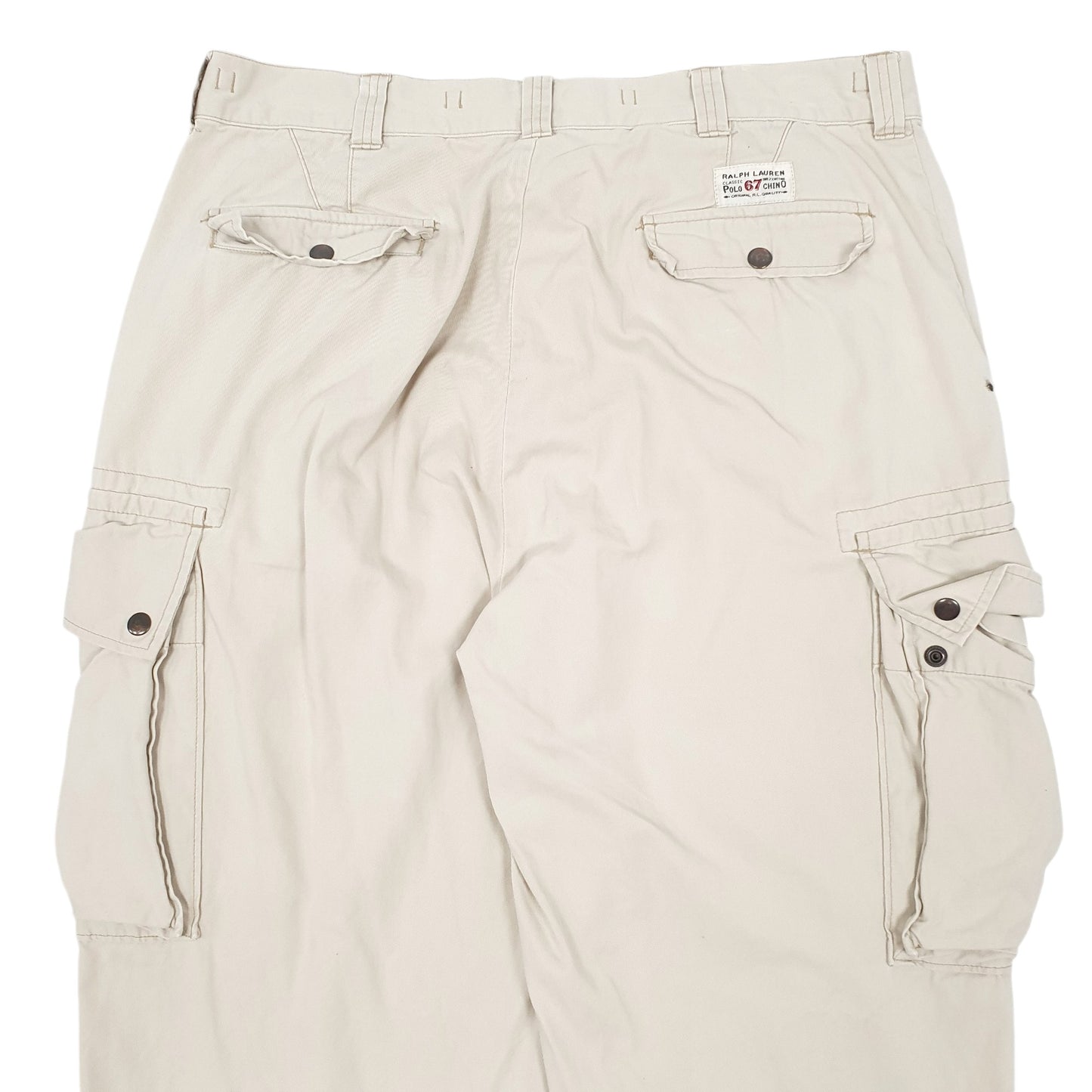 Mens Cream Polo Ralph Lauren Chinos Cargo Trousers