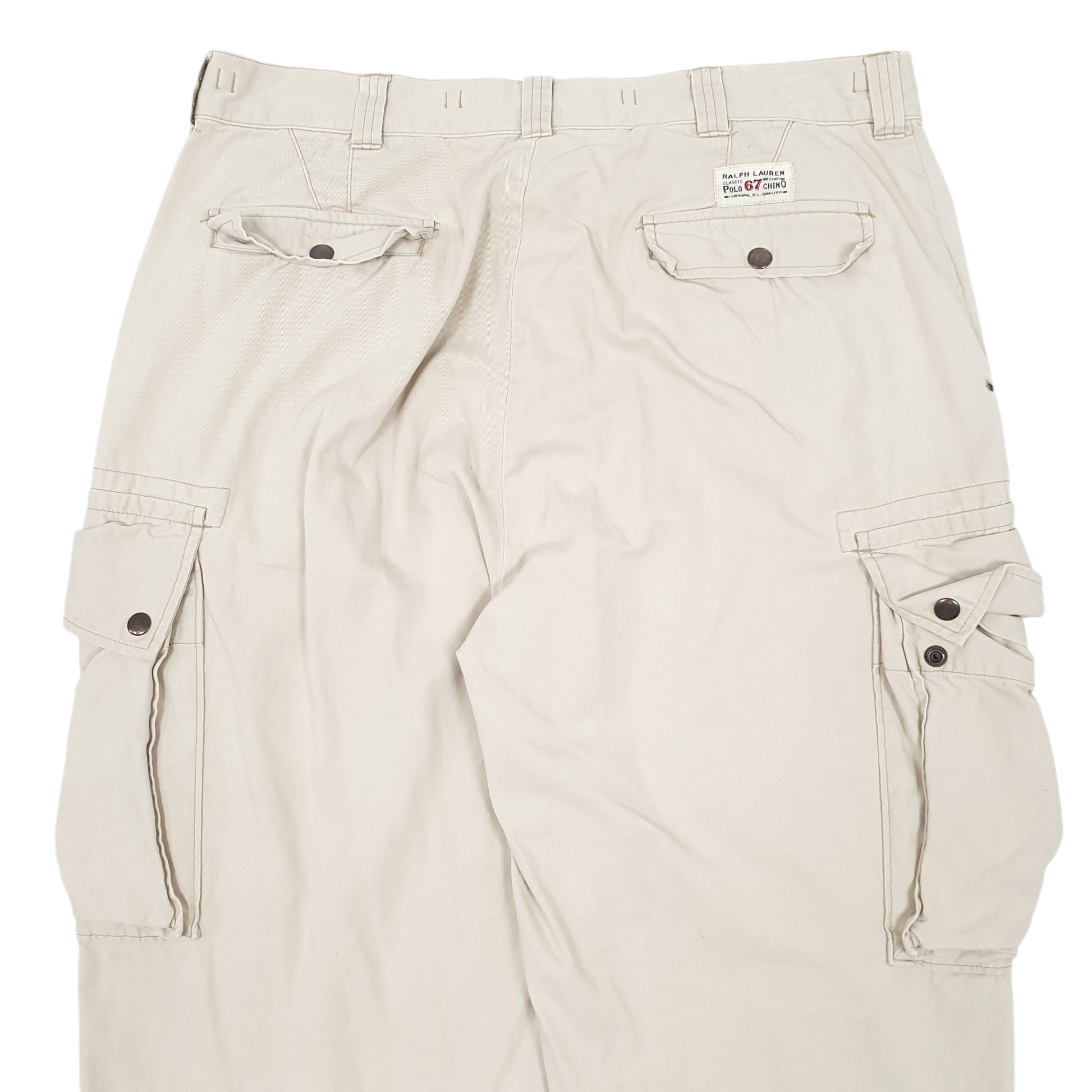 Mens Cream Polo Ralph Lauren Chinos Cargo Trousers