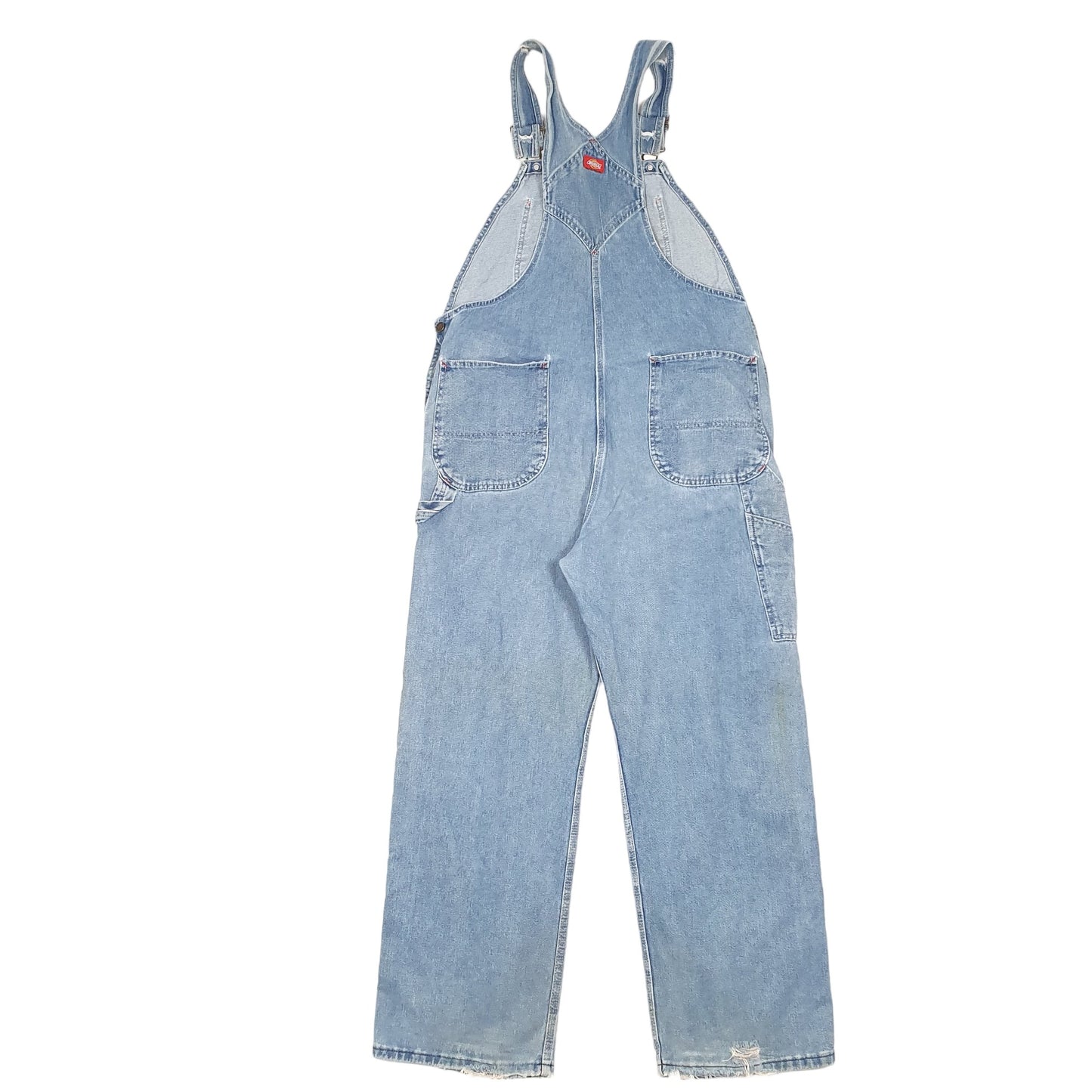 Mens Blue Dickies Denim Overalls Dungaree Trousers