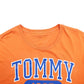 Mens Orange Tommy Hilfiger Spellout Short Sleeve T Shirt