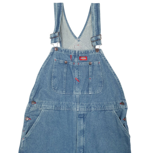 Mens Blue Dickies Denim Overalls Bib Dungaree Trousers