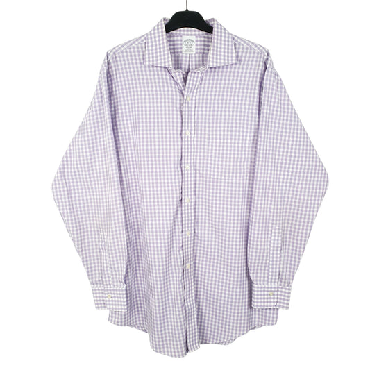 Mens Lilac Brooks Brothers Regent Long Sleeve Shirt