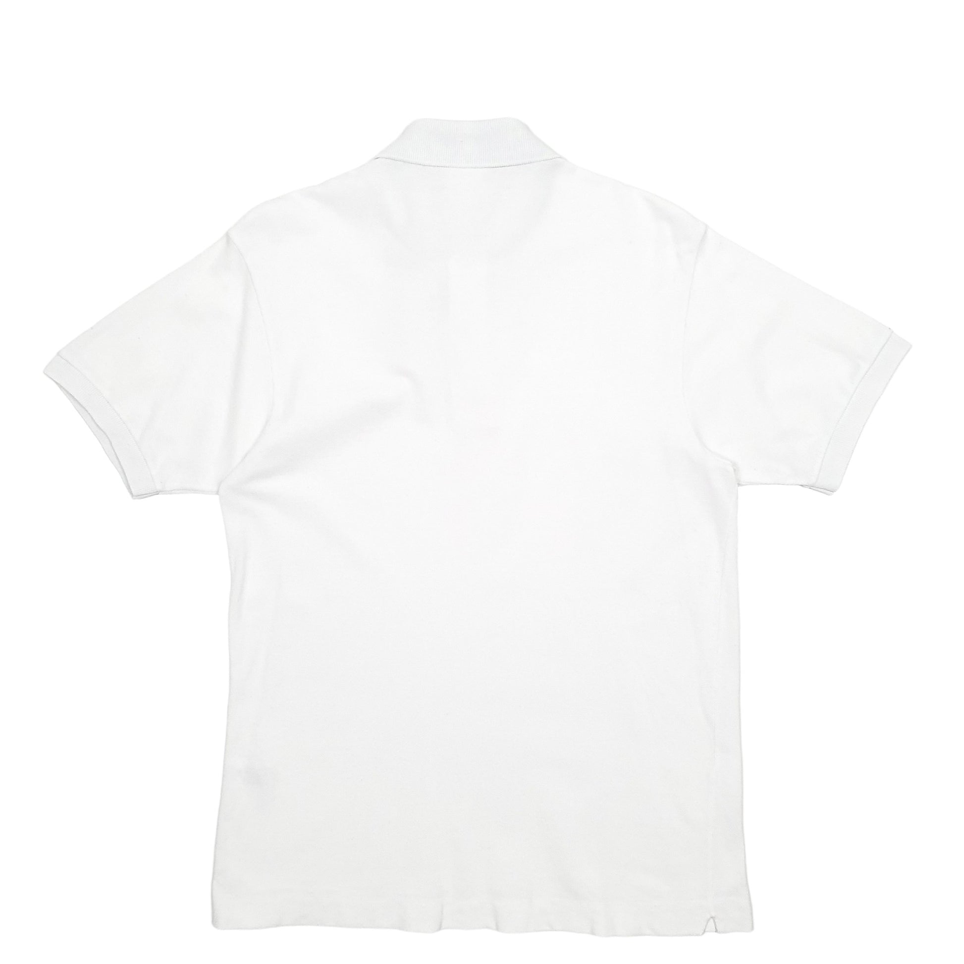 Mens White Lacoste  Short Sleeve Polo Shirt