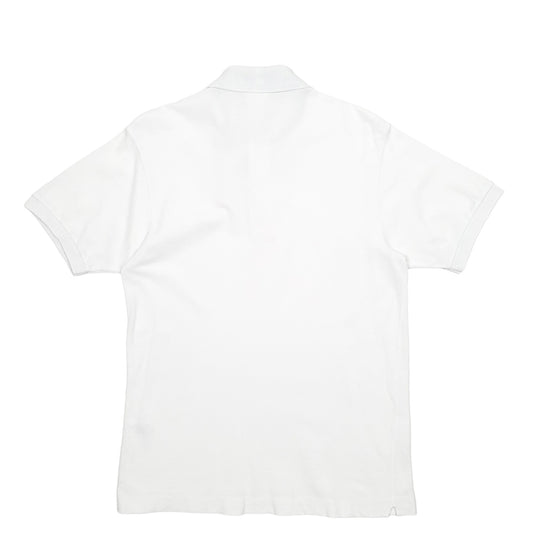 Mens White Lacoste  Short Sleeve Polo Shirt