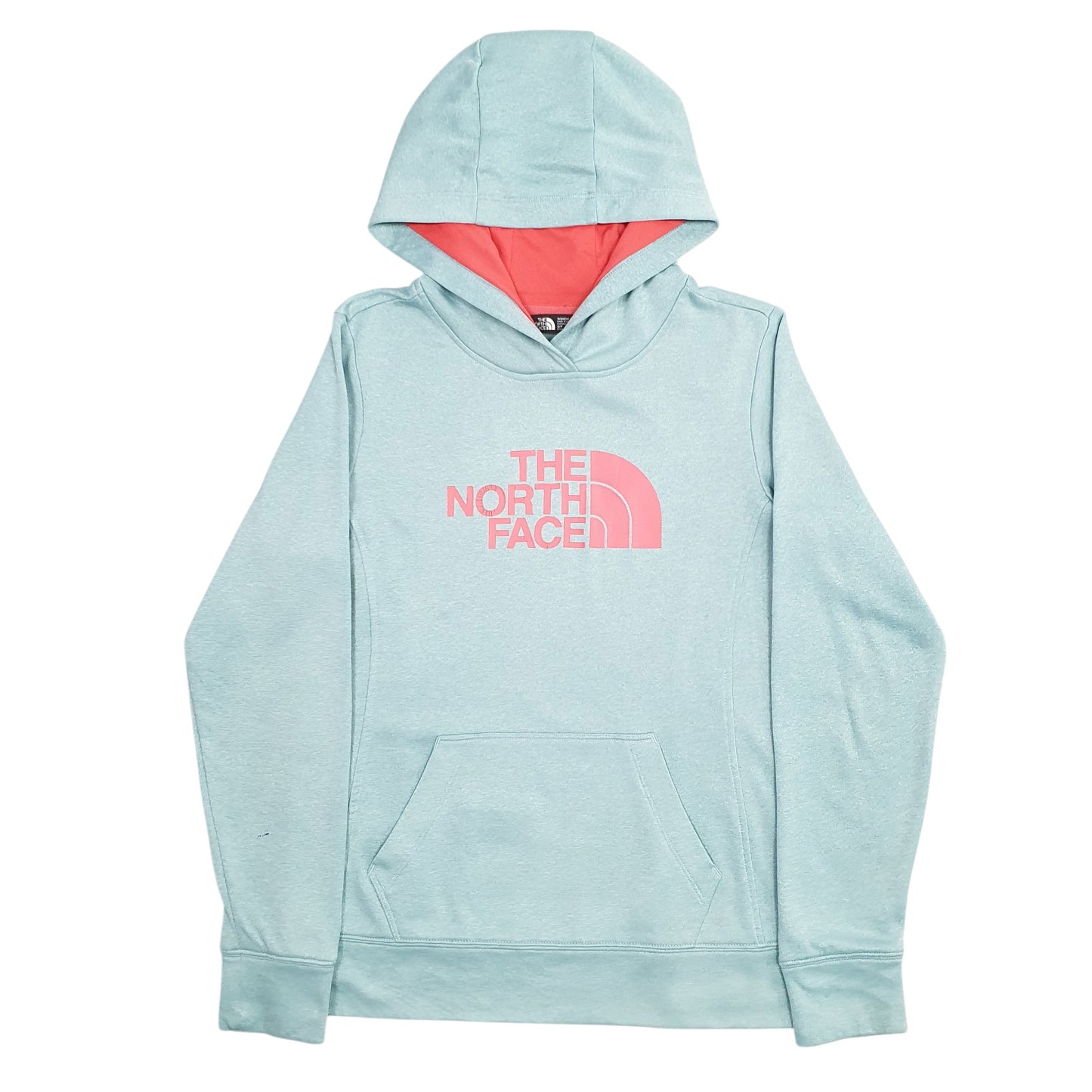 Womens Blue The North Face Spellout Hoodie Jumper