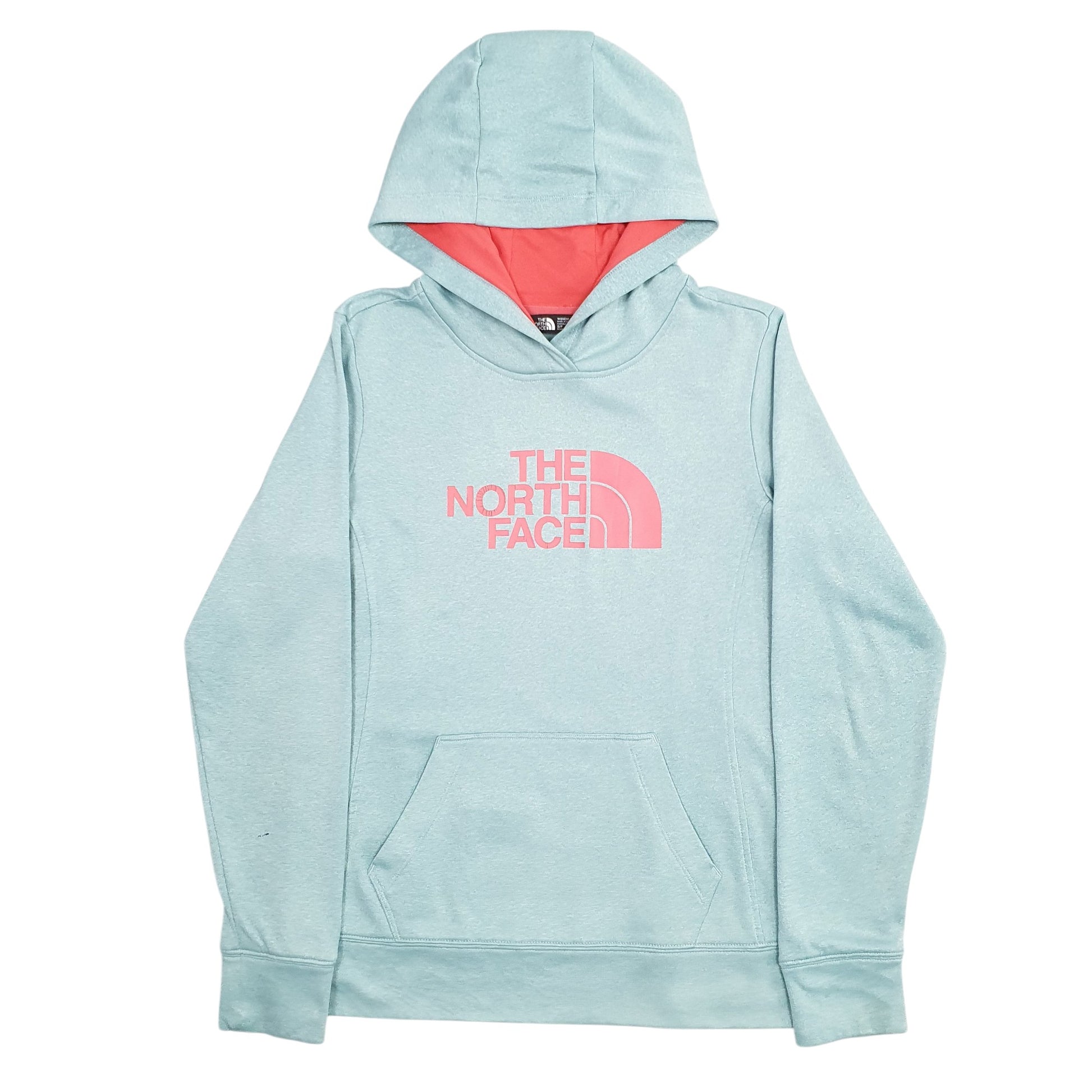 Womens Blue The North Face Spellout Hoodie Jumper
