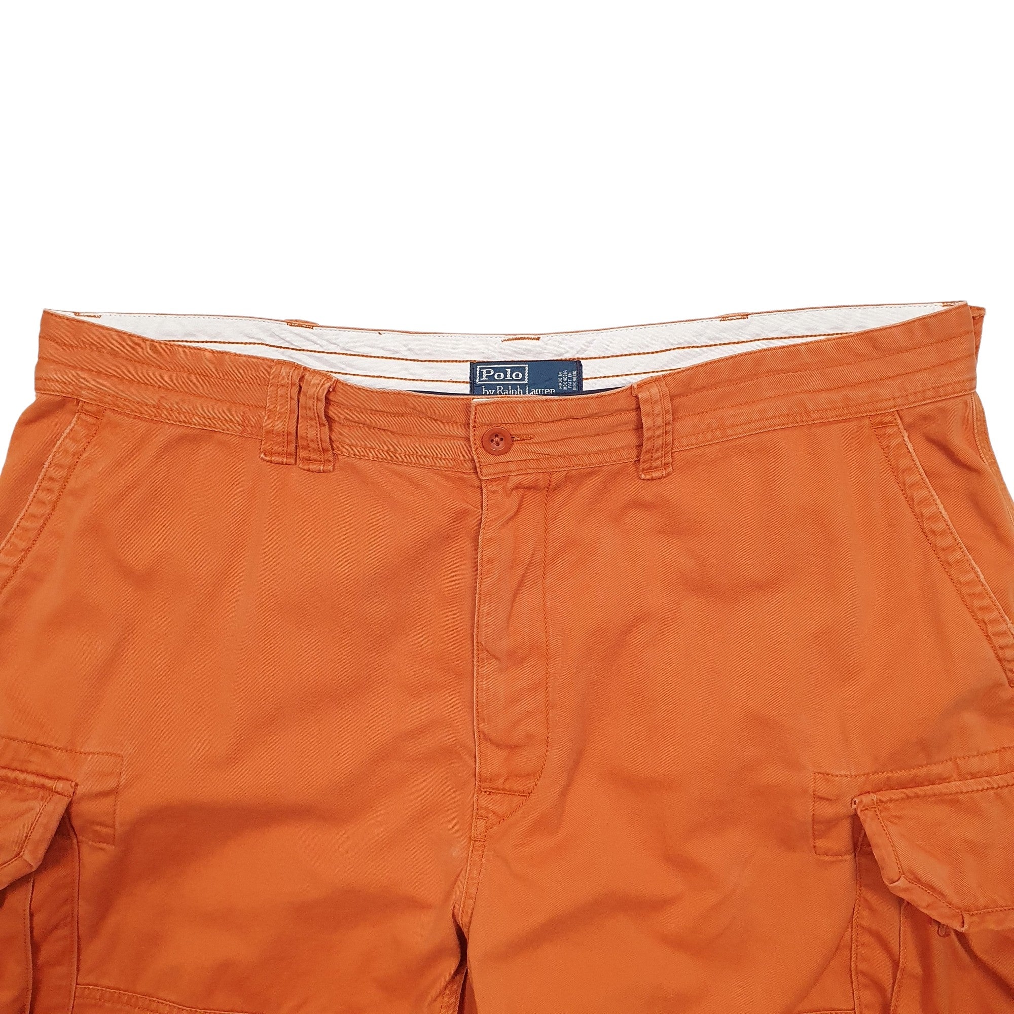 Polo Ralph Lauren Shorts top Men's 54B Orange Cargo Surplus Fit RL-067 100% Cotton.