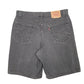 Mens Black Levis Denim Jeans Jorts Vintage 2000s 550 Relaxed Baggy Denim Shorts
