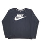 Womens Black Nike Spellout Crewneck Jumper