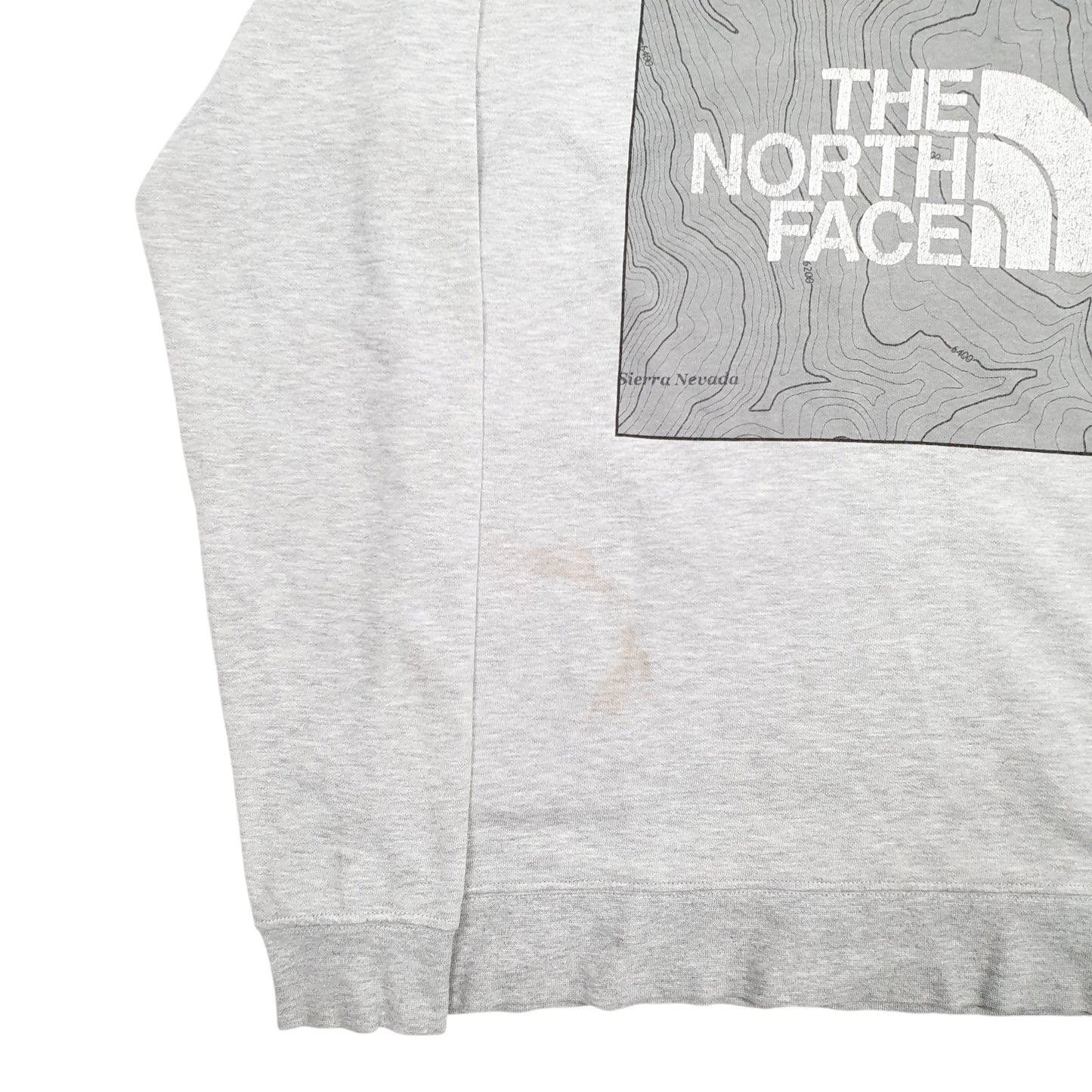 Womens Grey The North Face Spellout Hoodie Jumper