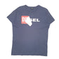 Mens Navy Diesel Peel Label Short Sleeve T Shirt