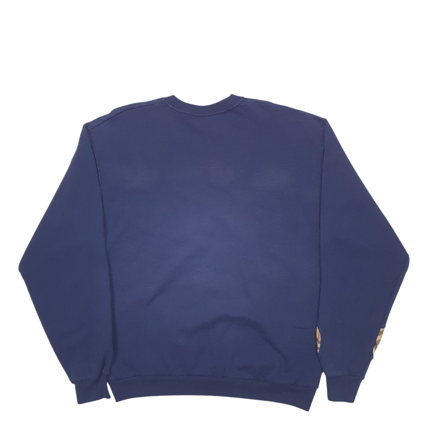 Womens Navy Jerzees Reworked Handmade Crewneck Jumper