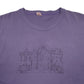 Mens Purple Mod Vintage 90s Short Sleeve T Shirt