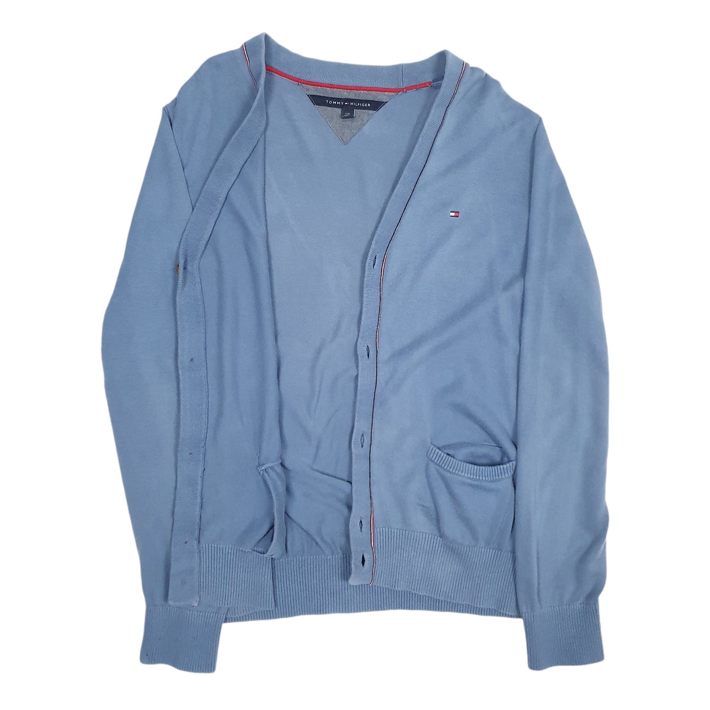 Mens Blue Tommy Hilfiger  Cardigan Jumper