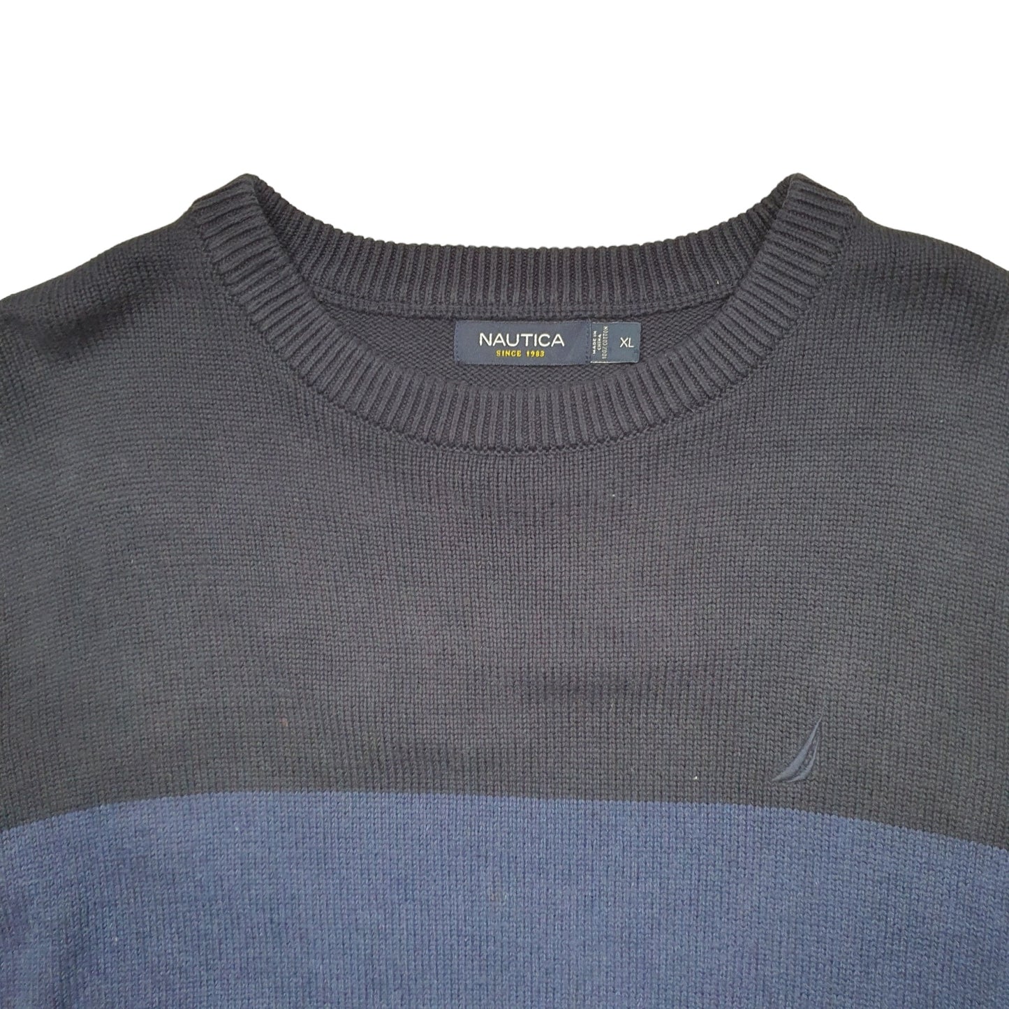 Mens Blue Nautica  Crewneck Jumper