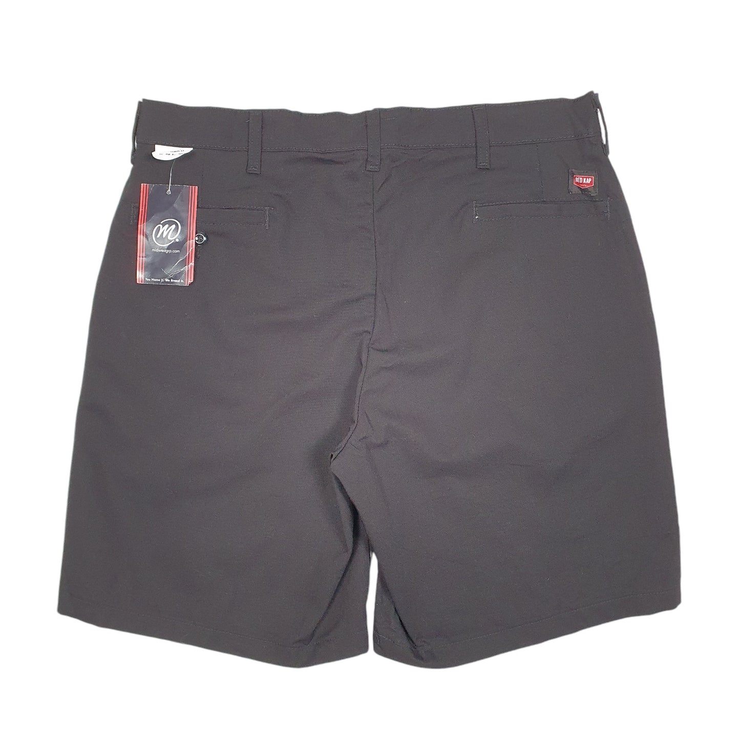 Mens Black Red Kap  Chino Shorts