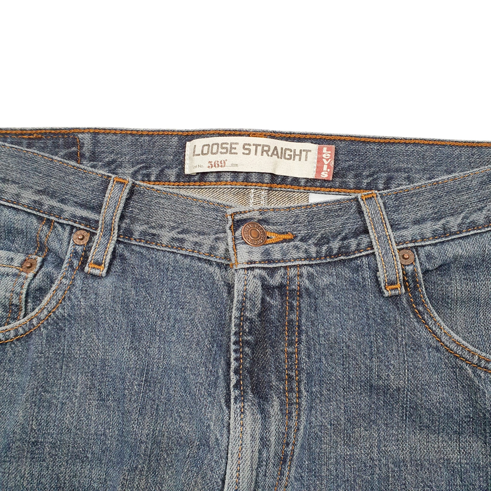 Mens Blue Levis  569 JeansW34 L30