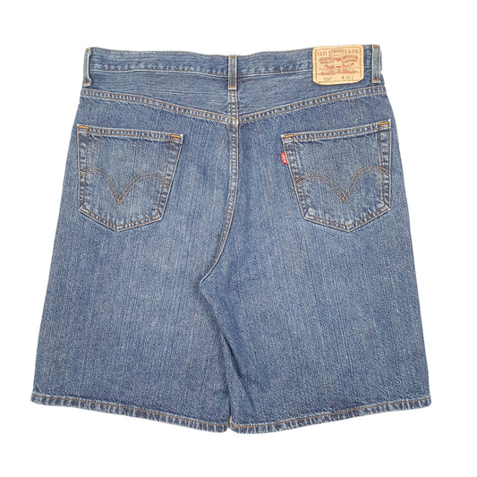 Mens Blue Levis 550 Relaxed Jorts Denim Shorts