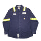Mens Blue Carhartt Fire Resistant Long Sleeve Shirt