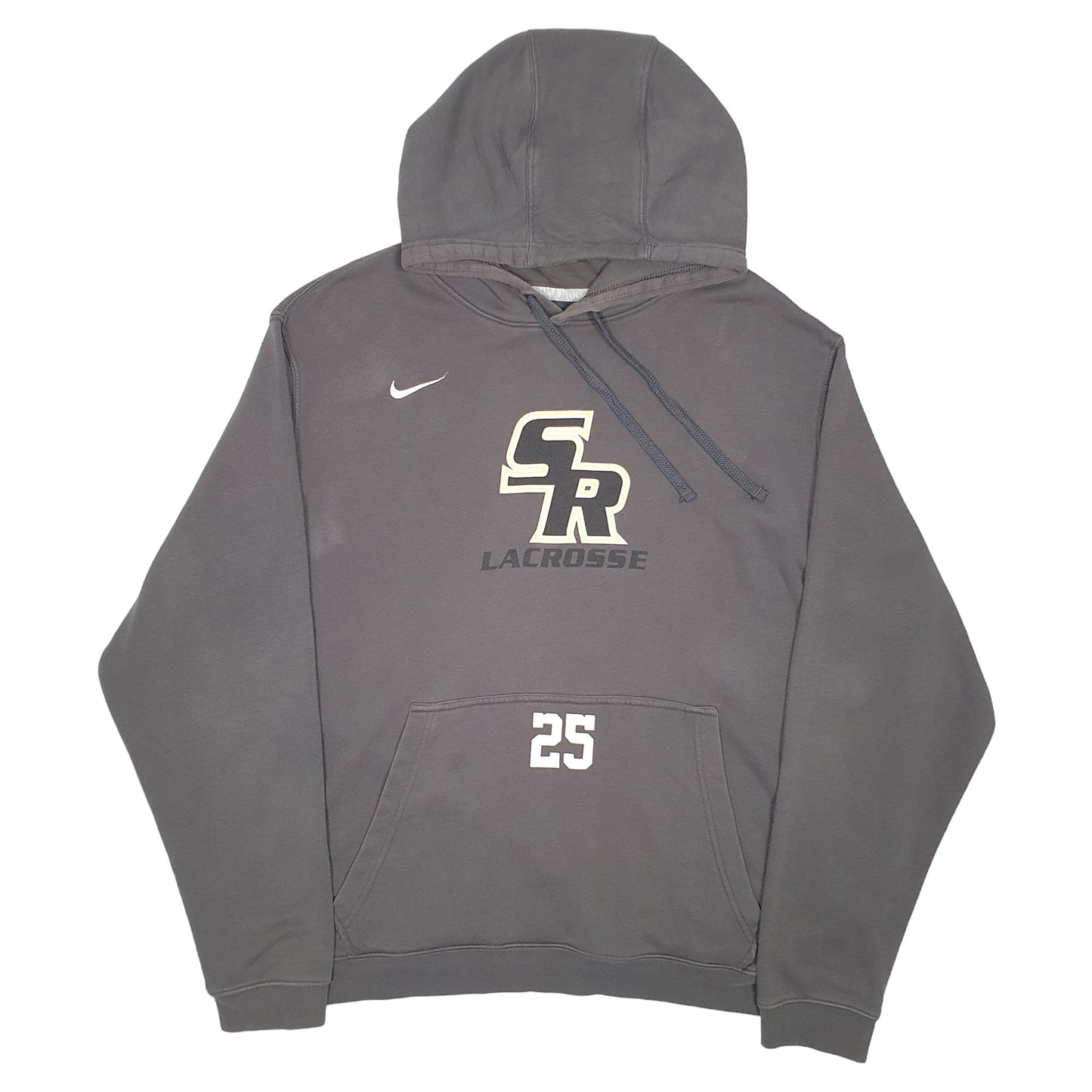 Mens Grey Nike SR Lacrosse 25 Hoodie Jumper