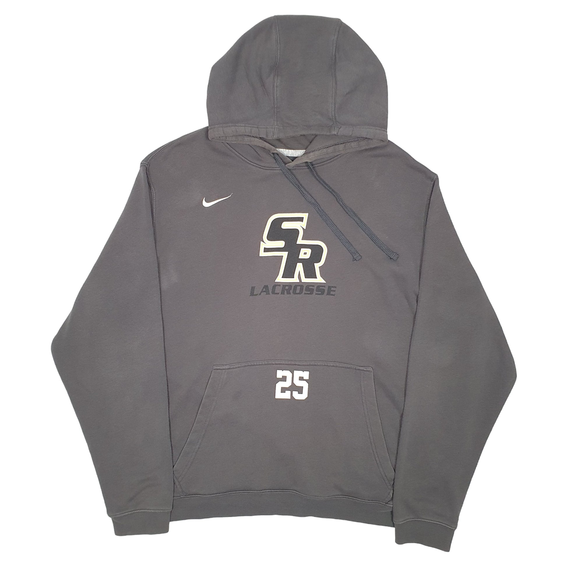Mens Grey Nike SR Lacrosse 25 Hoodie Jumper