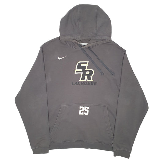 Mens Grey Nike SR Lacrosse 25 Hoodie Jumper