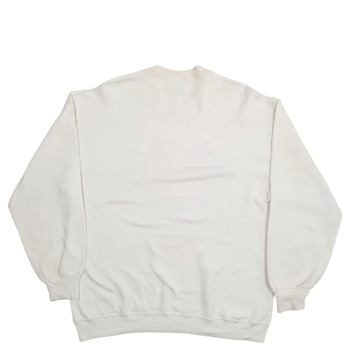 Mens Cream Jerzees Minnie Mouse Vintage 90's Made In USA Crewneck Jumper